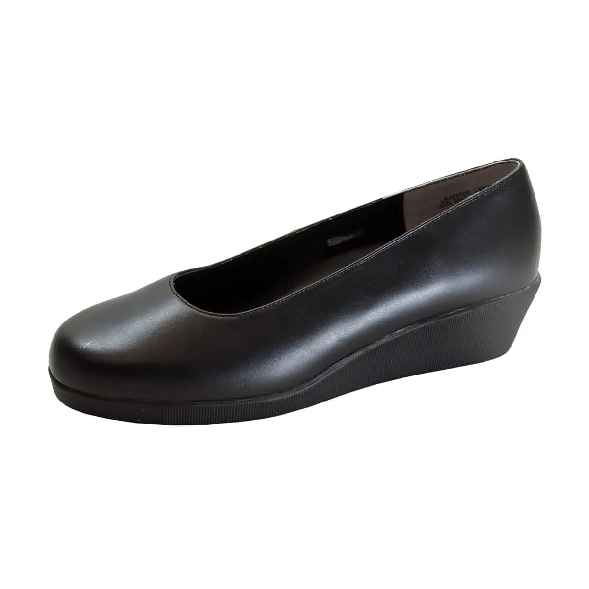 24 HOUR COMFORT Sofie Women's Wide Width Leather Wedge Shoes