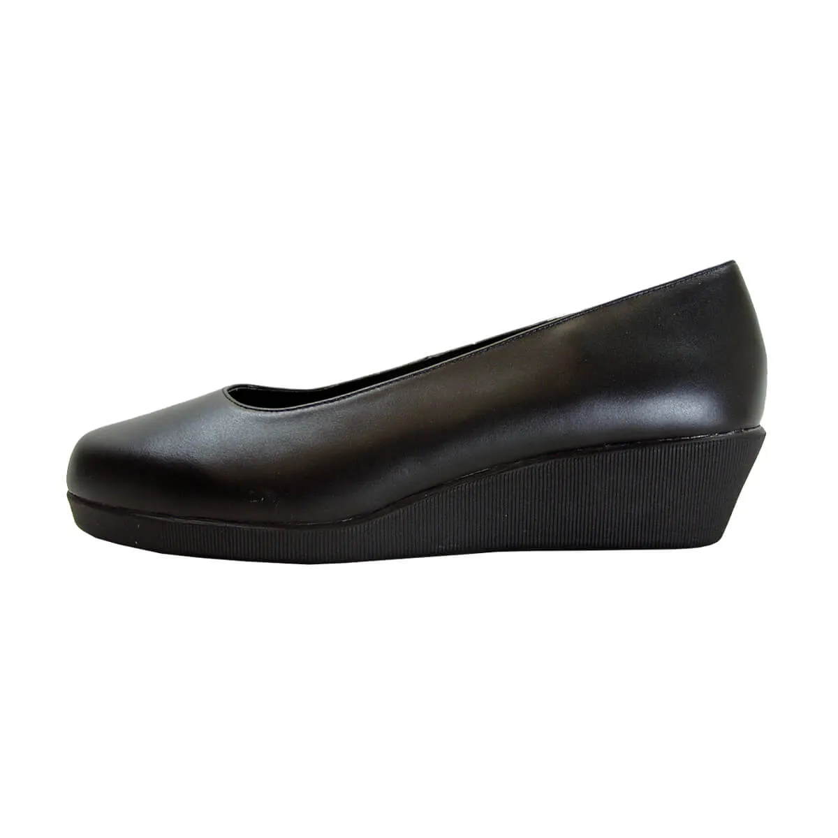 24 HOUR COMFORT Sofie Women's Wide Width Leather Wedge Shoes