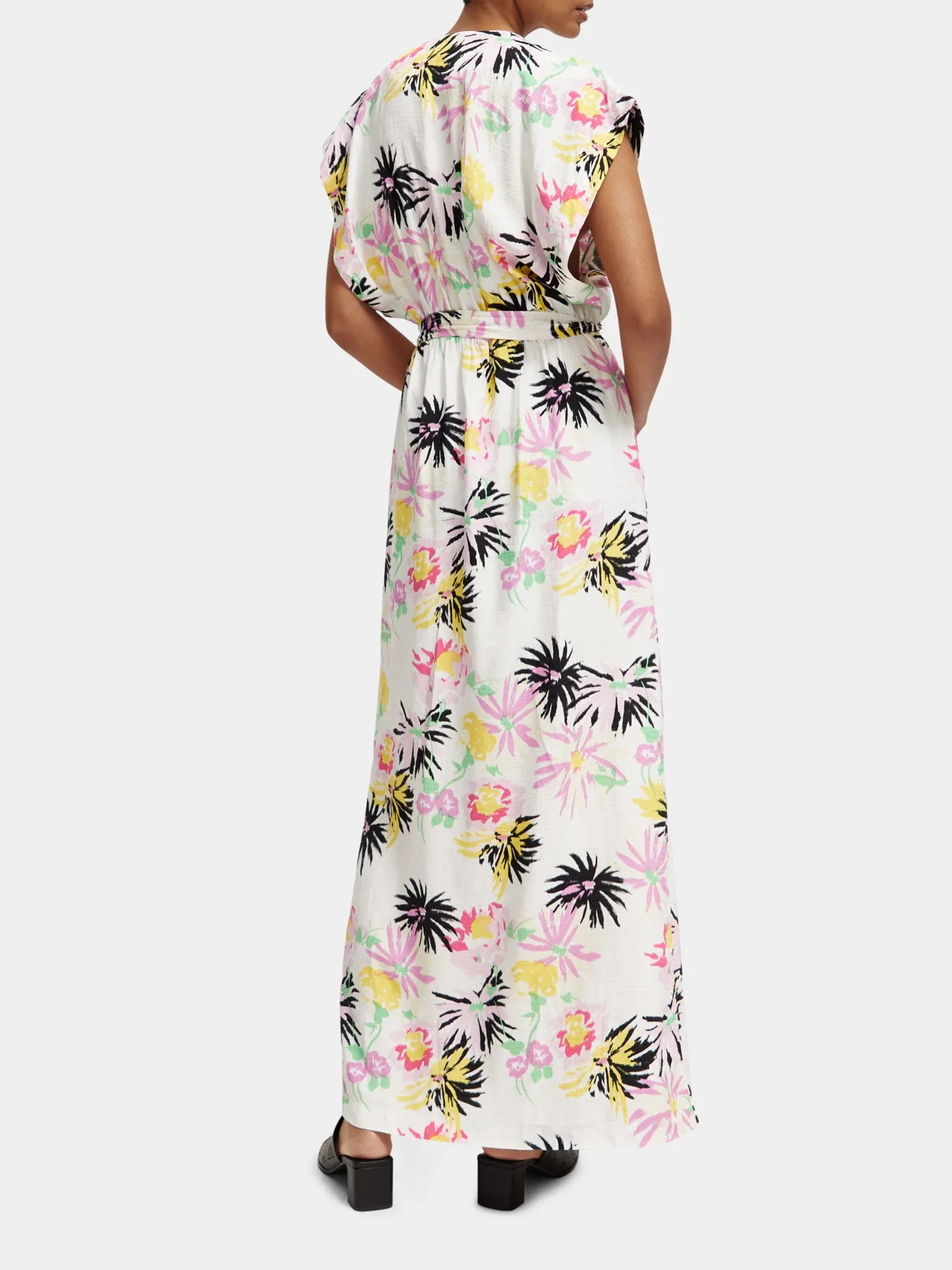 Allover printed maxi dress