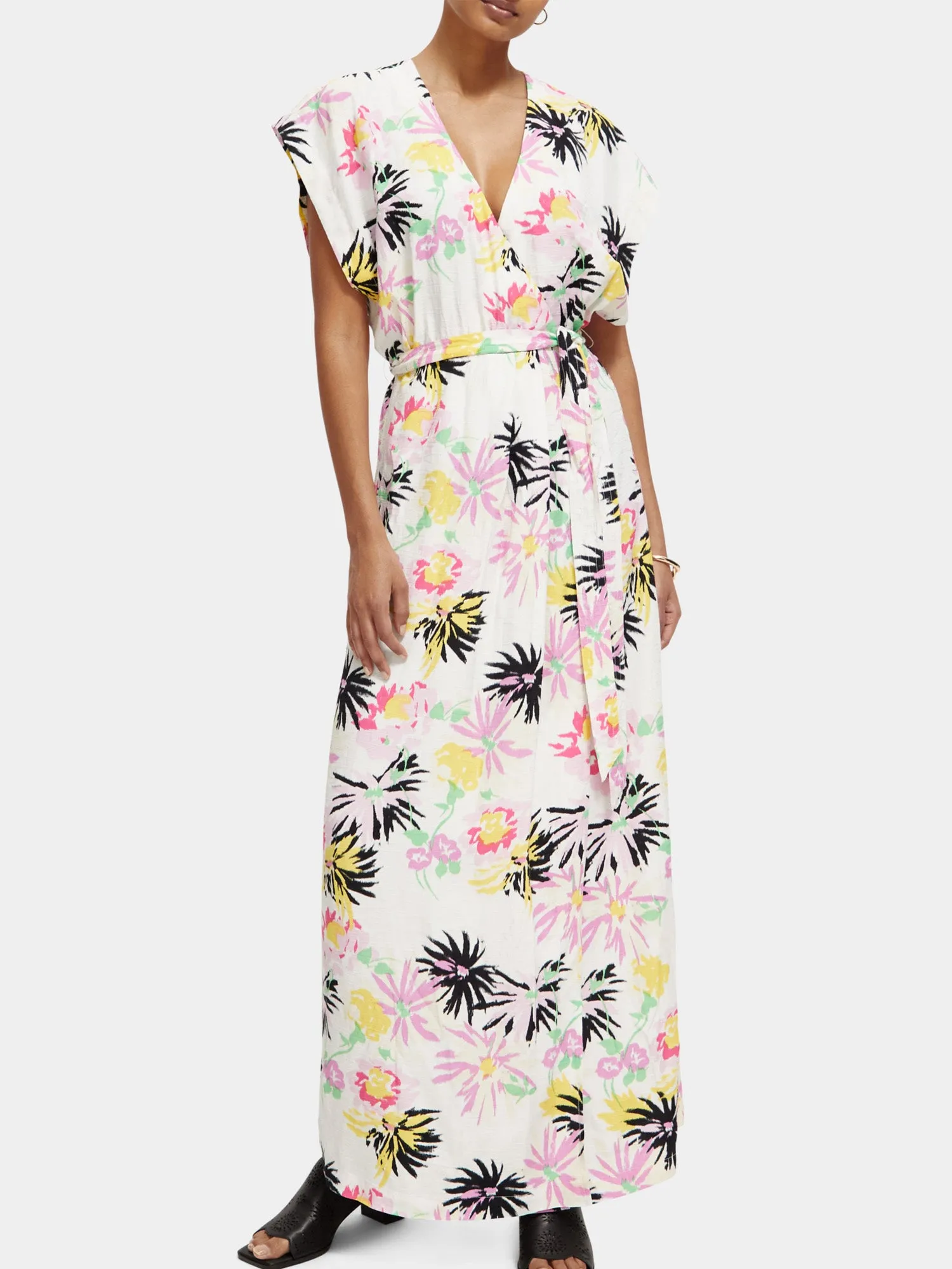 Allover printed maxi dress