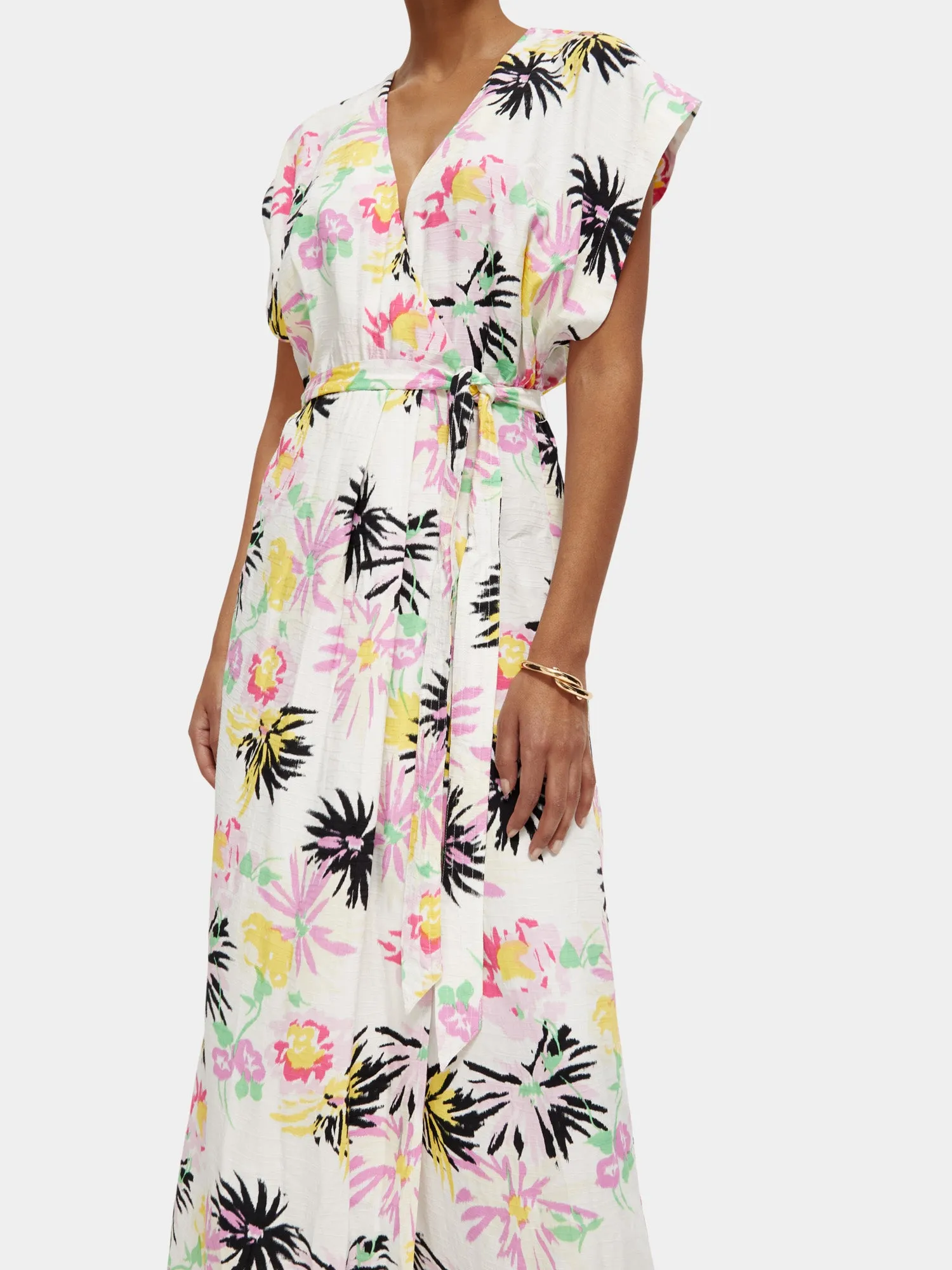 Allover printed maxi dress