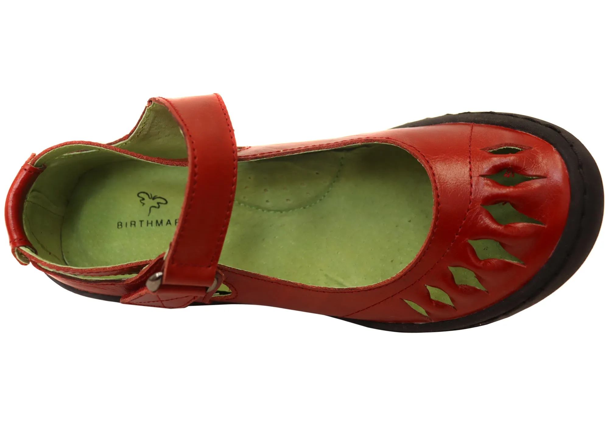 Birthmark Mevo Womens Leather Comfortable Mary Jane Shoes