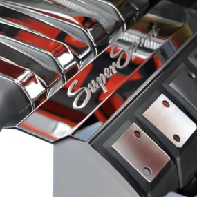 Camaro - Polished Stainless Steel w-Brushed "Super Sport" - Factory Fuel Rail Cover Trim