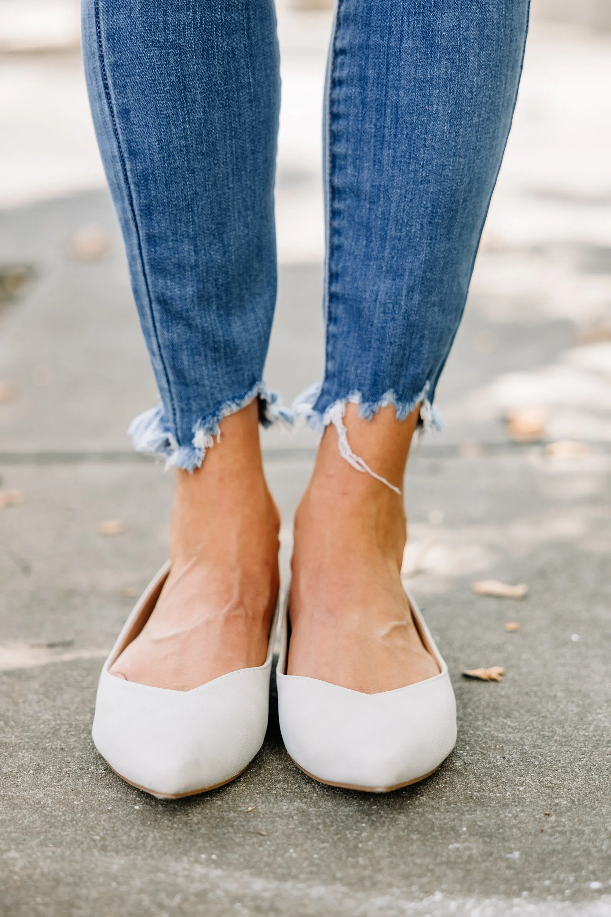 Can't Walk Away Gray Flats
