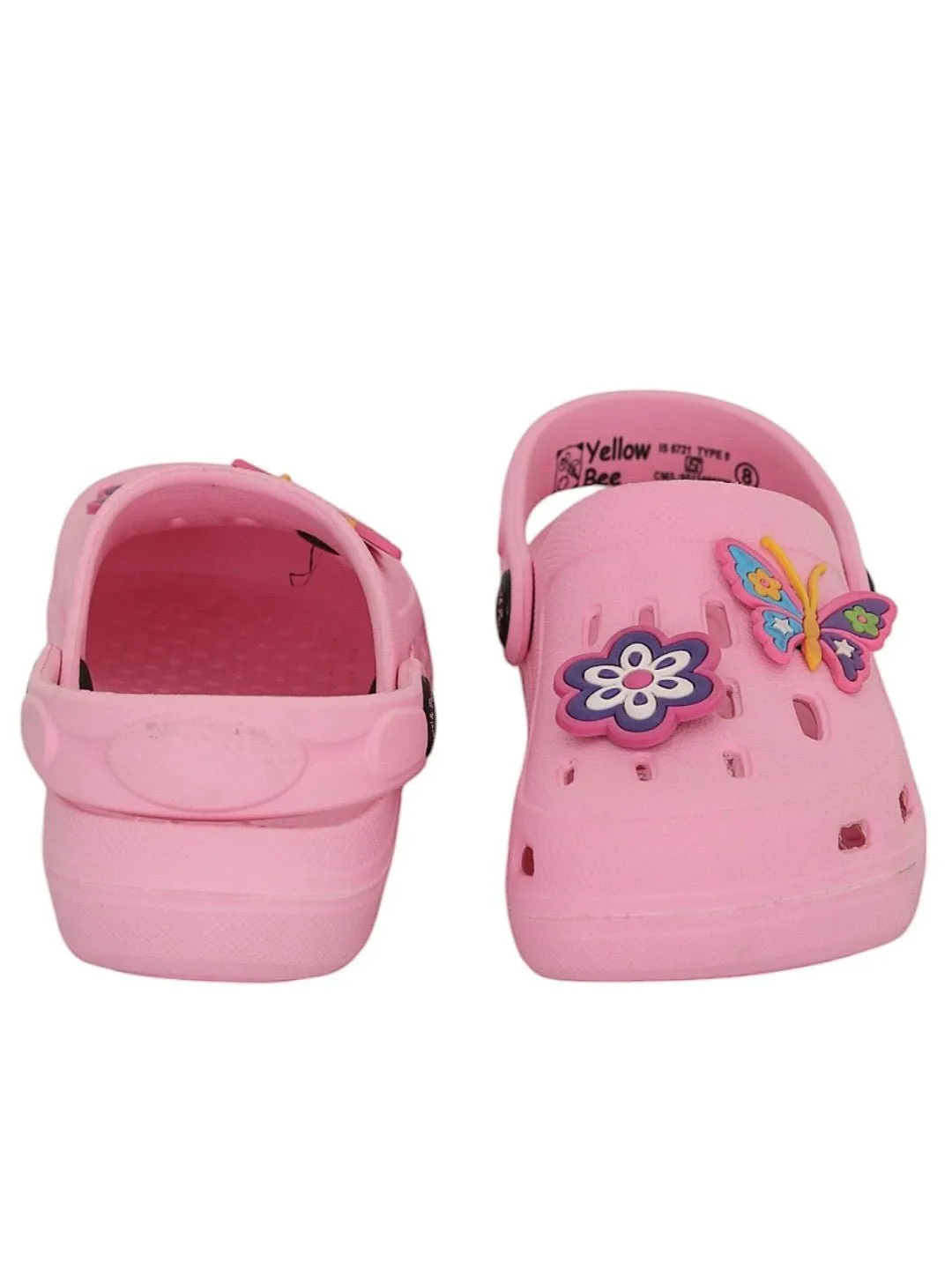 Charming Butterfly and Flower Accents Clogs for Girls