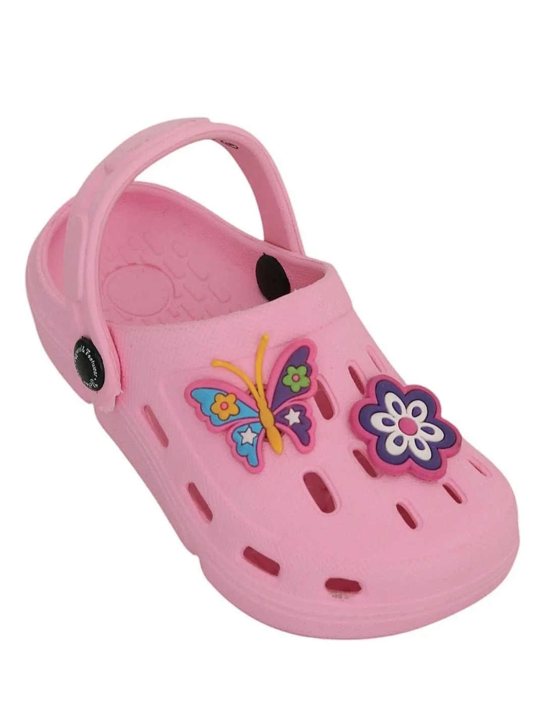 Charming Butterfly and Flower Accents Clogs for Girls