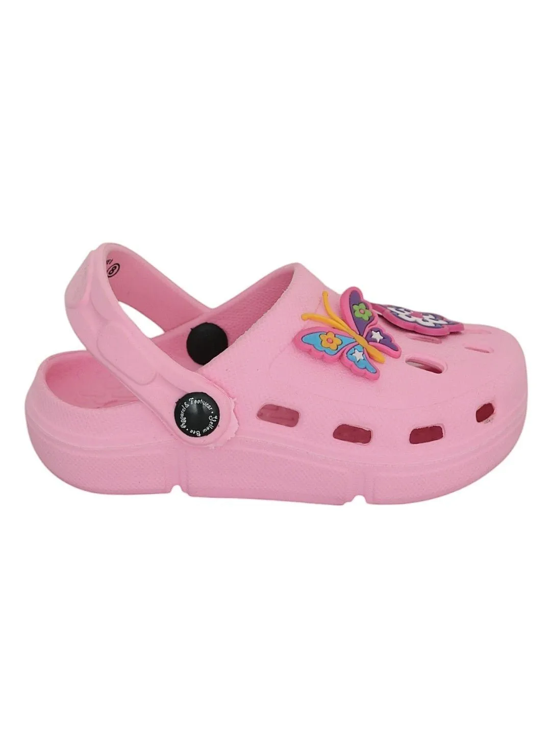 Charming Butterfly and Flower Accents Clogs for Girls