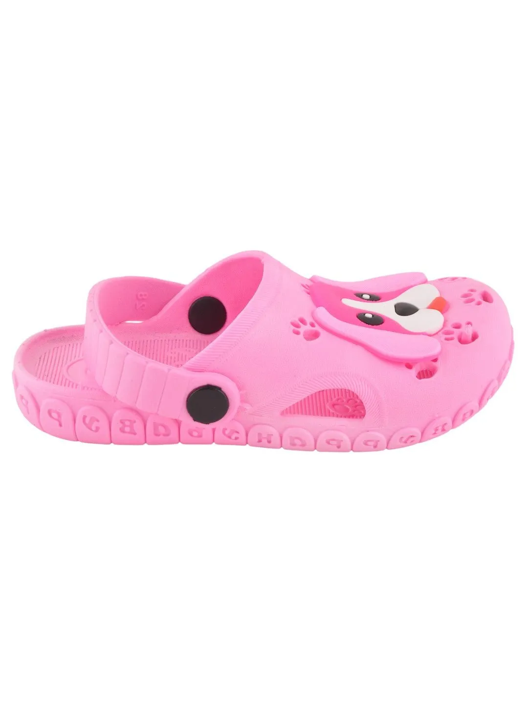 Charming Pink Puppy Clogs for Girls - Playful & Comfortable Footwear
