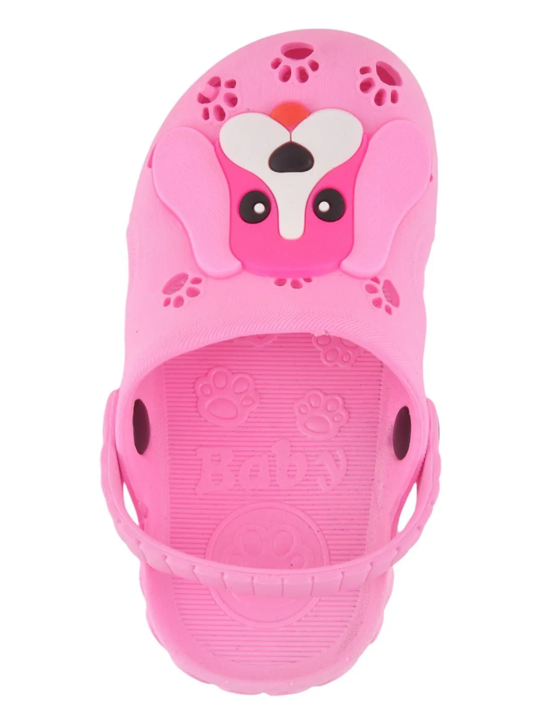 Charming Pink Puppy Clogs for Girls - Playful & Comfortable Footwear