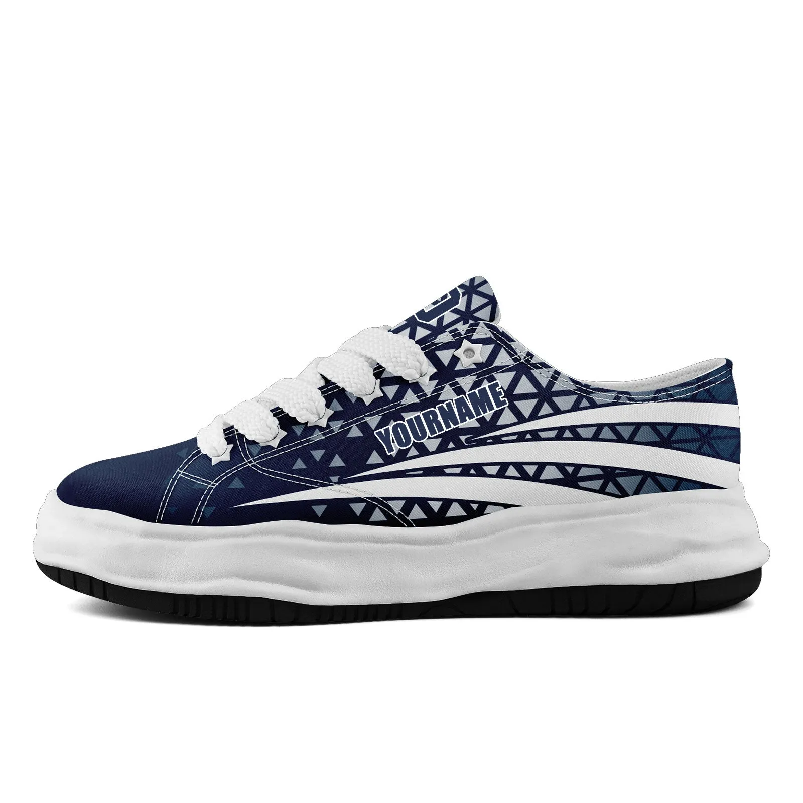 Custom Blue White Texas Football Jersey and Sports Shoes Combo Offer Personalized Combo ZH-D023031-9