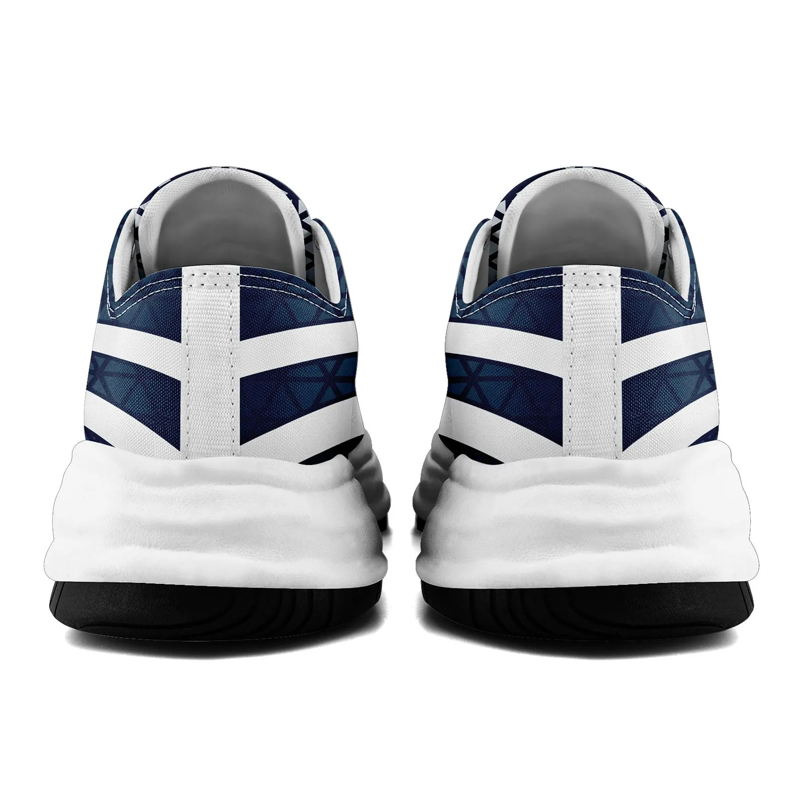 Custom Blue White Texas Football Jersey and Sports Shoes Combo Offer Personalized Combo ZH-D023031-9