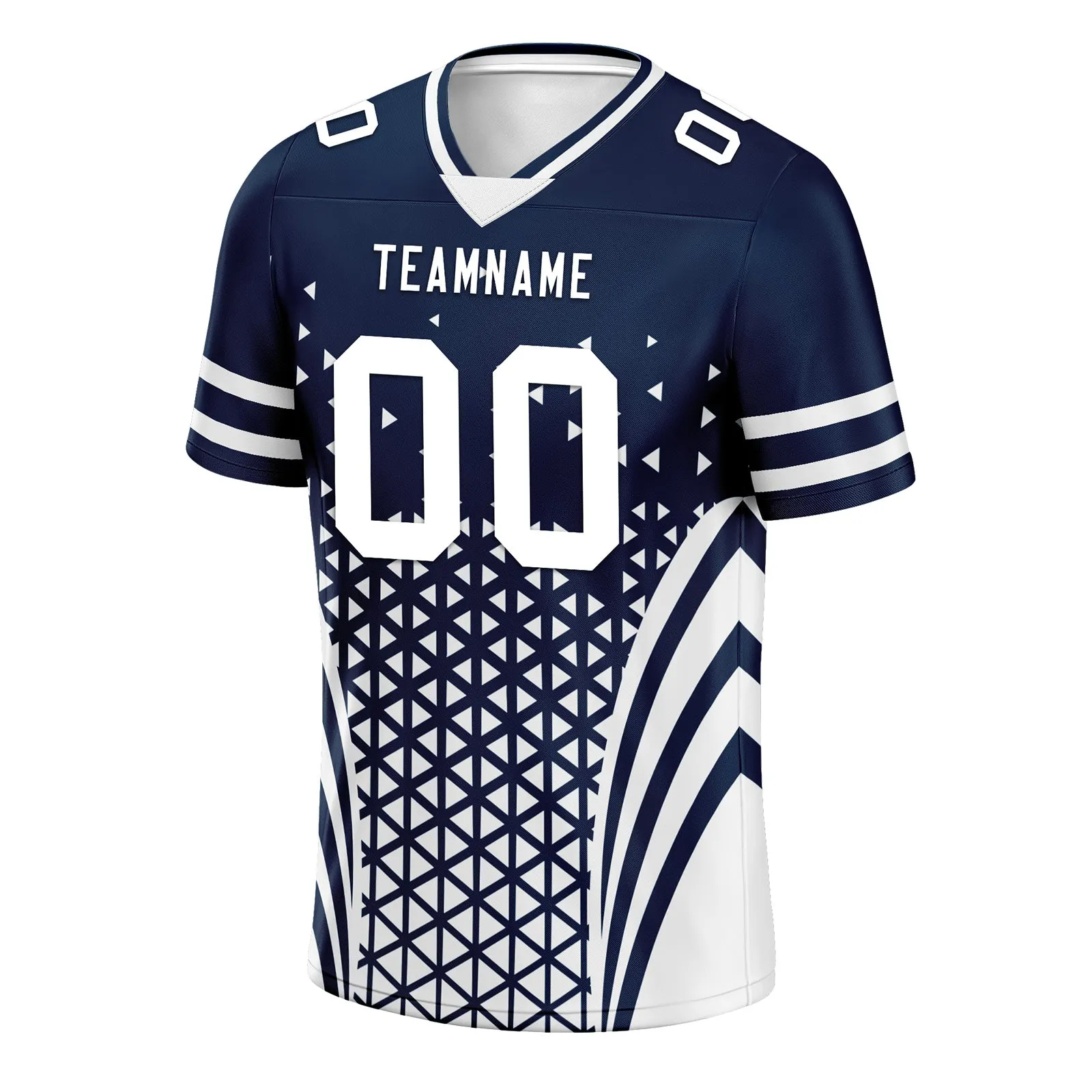 Custom Blue White Texas Football Jersey and Sports Shoes Combo Offer Personalized Combo ZH-D023031-9