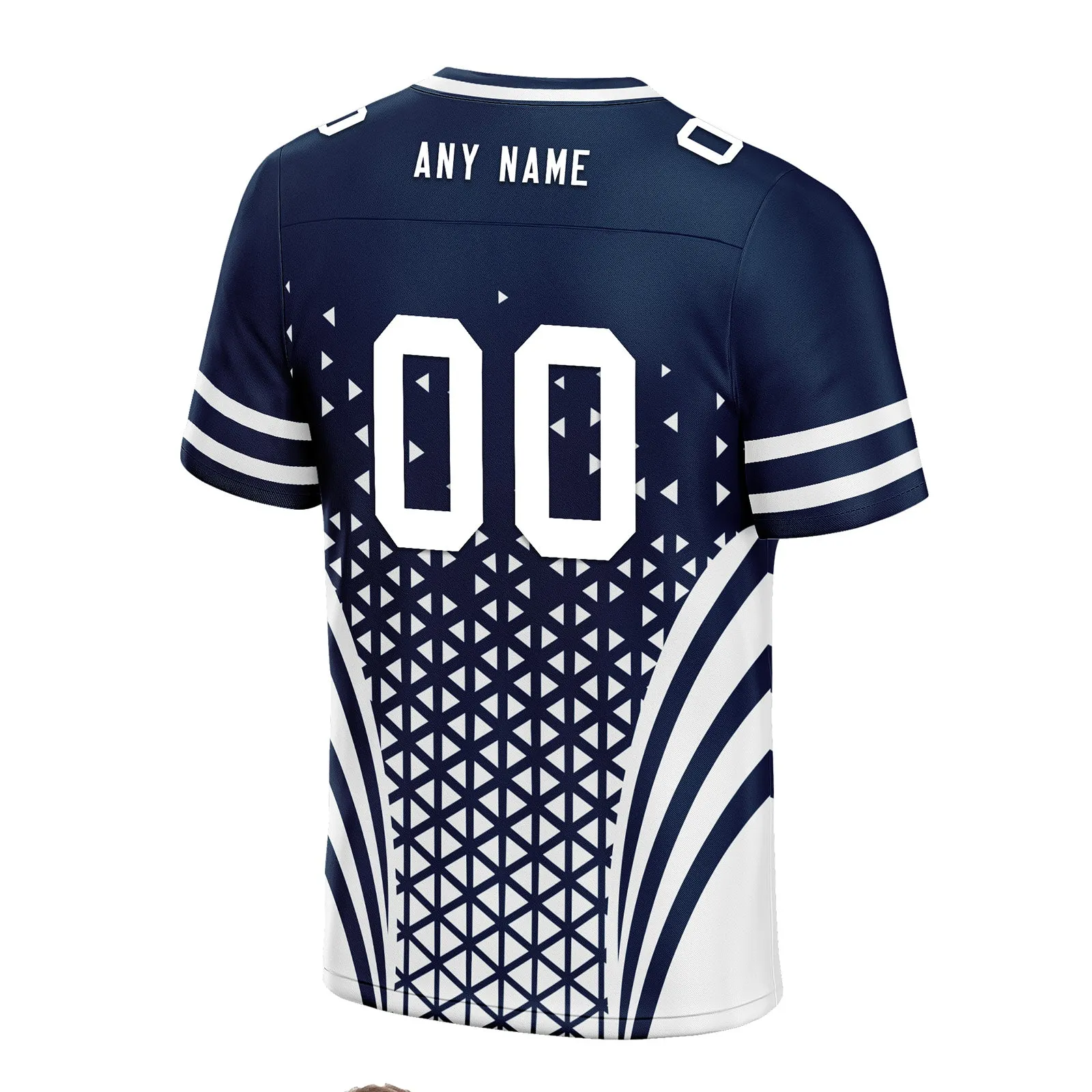 Custom Blue White Texas Football Jersey and Sports Shoes Combo Offer Personalized Combo ZH-D023031-9