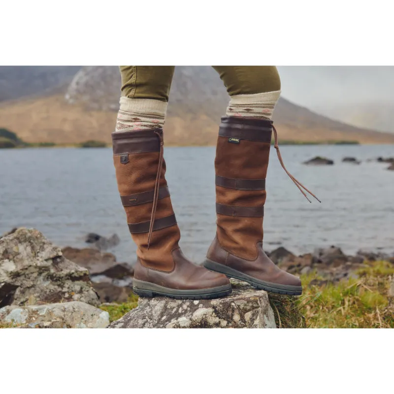 Dubarry Rolestown Fairisle Ladies Alpaca Boot Socks - Oat