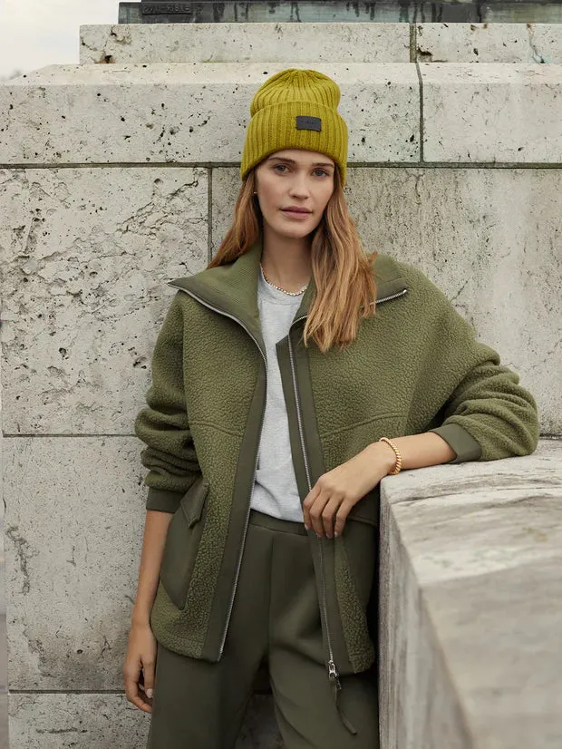 Eleanor Patch Pocket Fleece Winter Moss