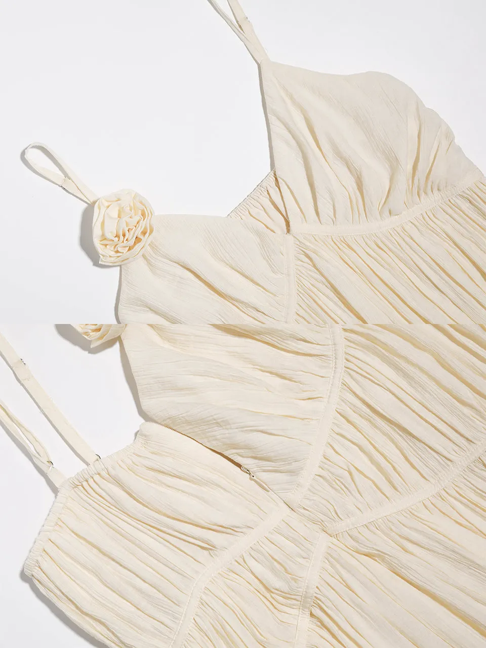 Eos shirring long dress