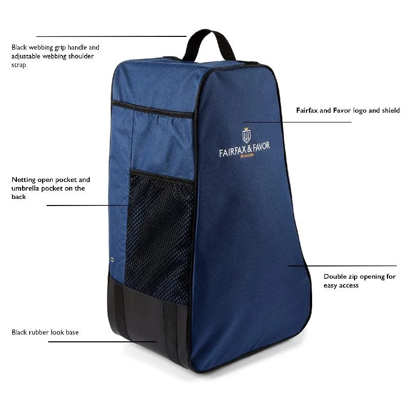 Fairfax & Favor Boot Bag - Navy