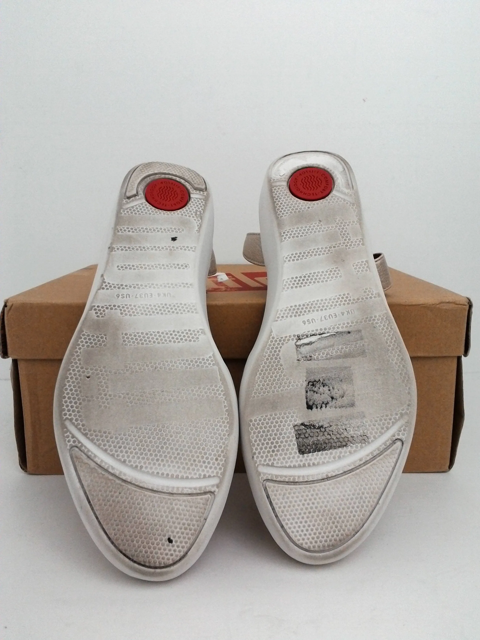 Fitflop Women's Metallic Silver Cove Closed-toe Sandals Size 4