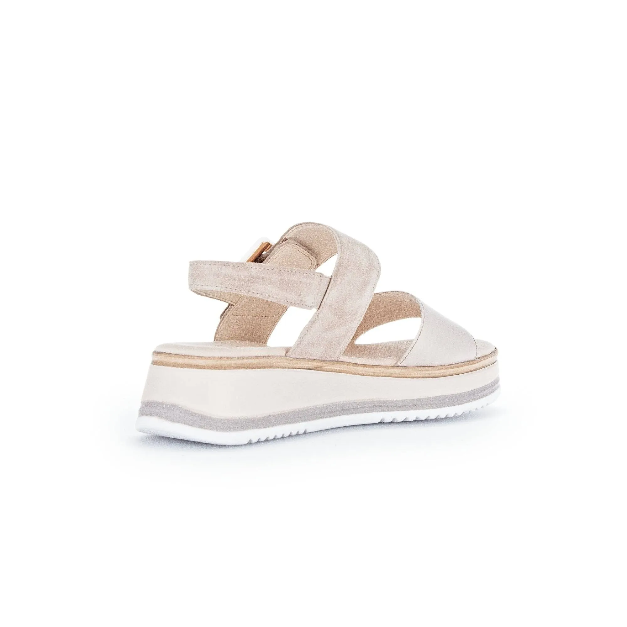 Gabor 42.744.33 Aviemore Ladies Pewter Leather Buckle Sandals