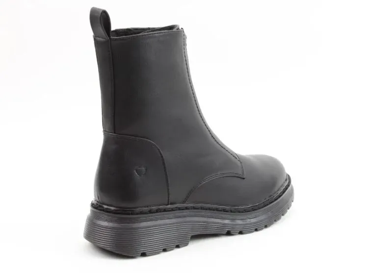 Heavenly Feet Boot Yolanda Front Zip Ankle Boot BLACK