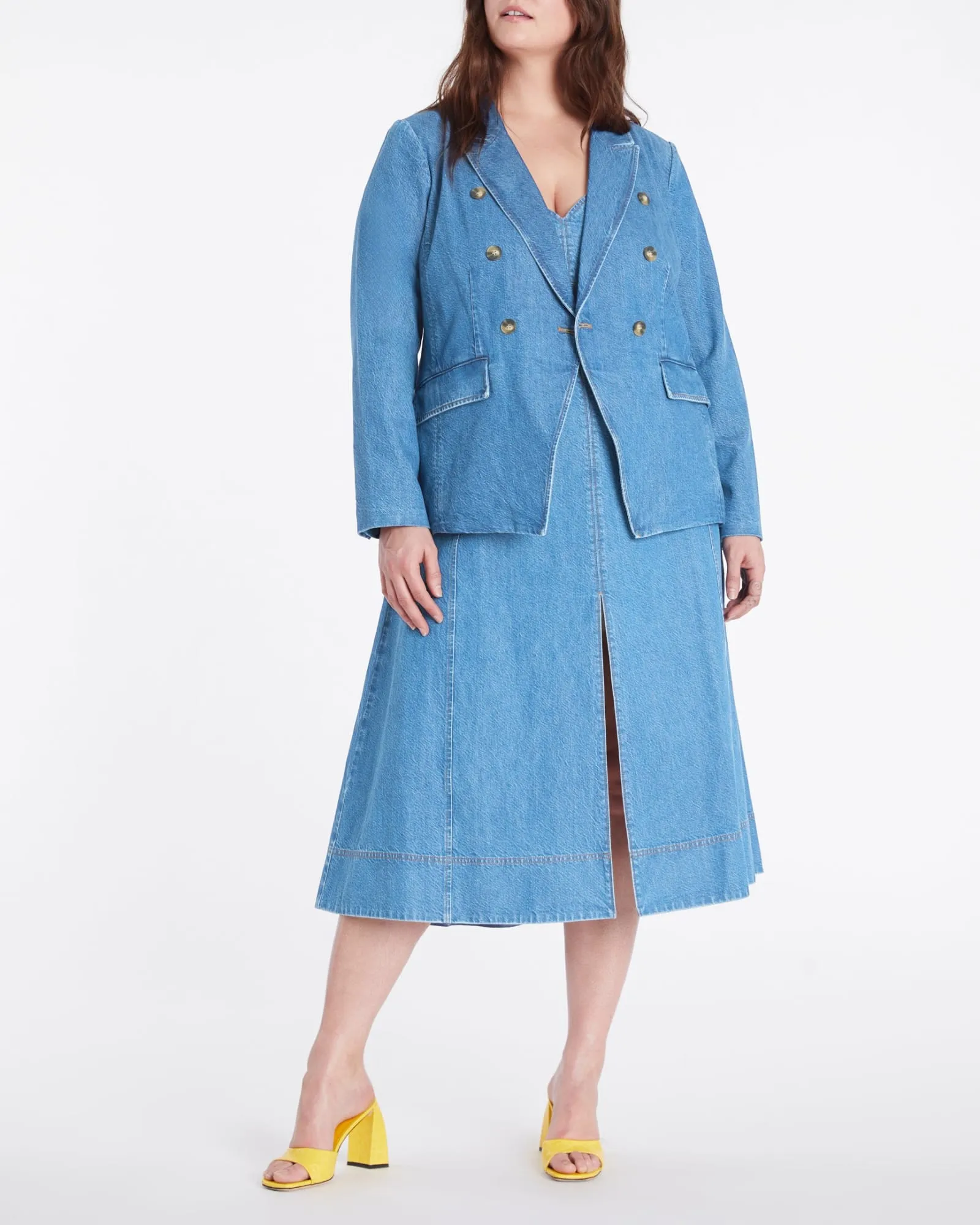 Hendrix Dress | Medium Indigo Blue