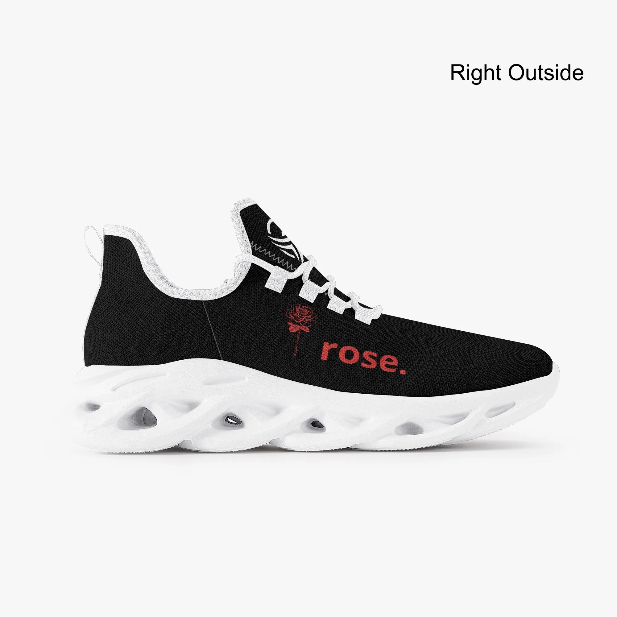 I Rose. Bounce Mesh Knit Sneakers - White