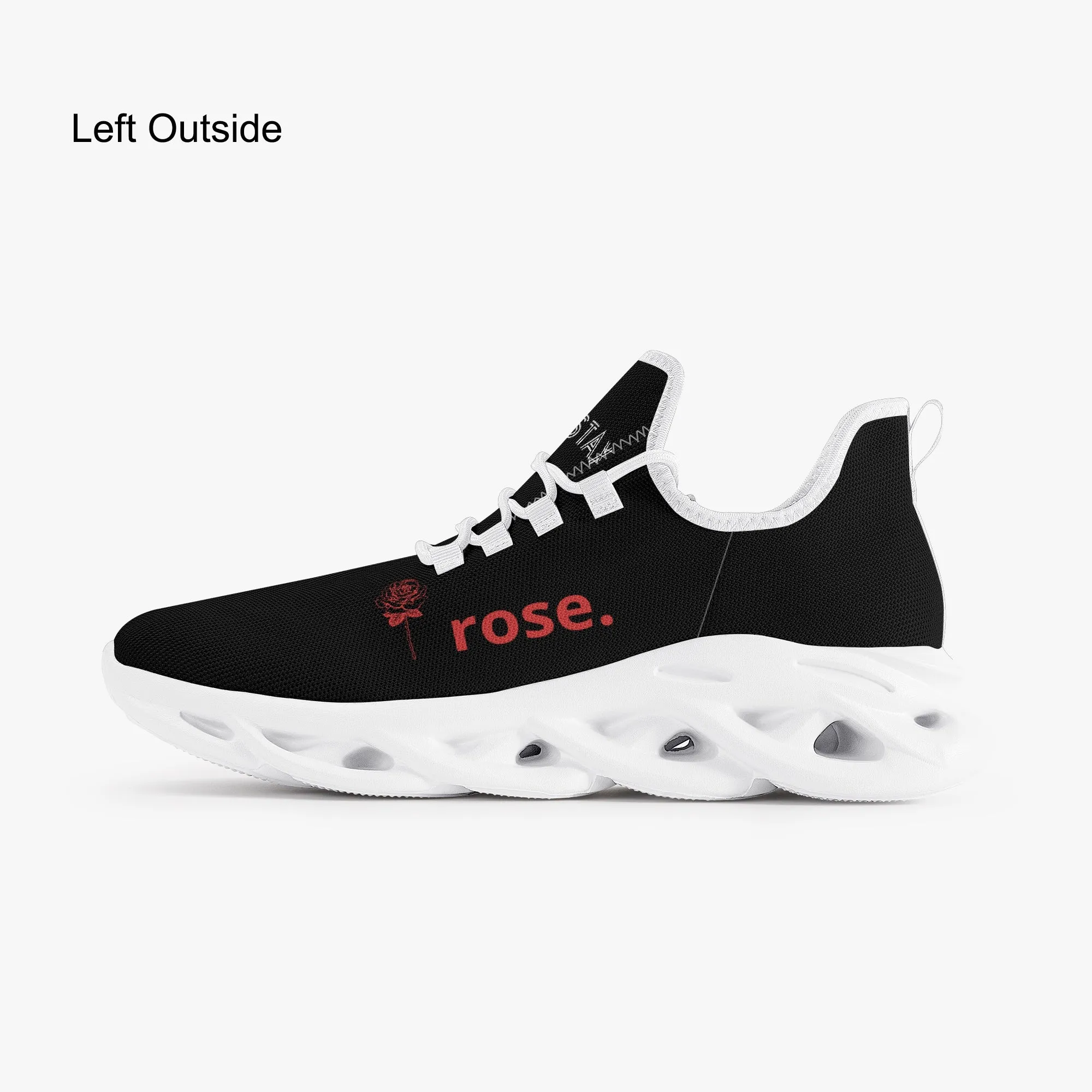 I Rose. Bounce Mesh Knit Sneakers - White