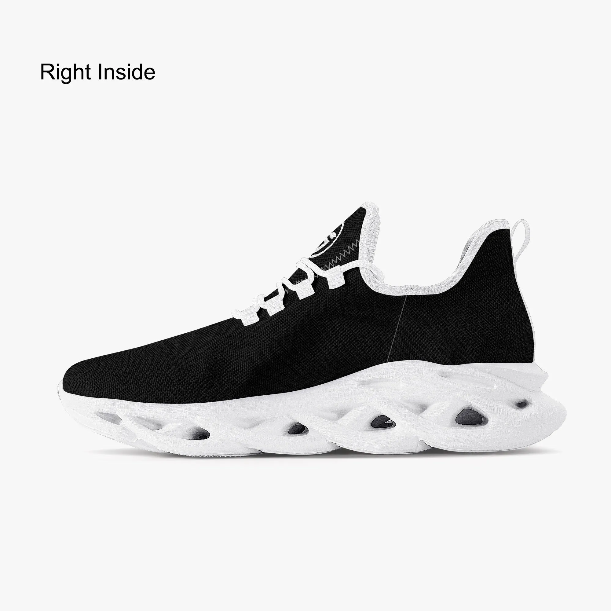 I Rose. Bounce Mesh Knit Sneakers - White