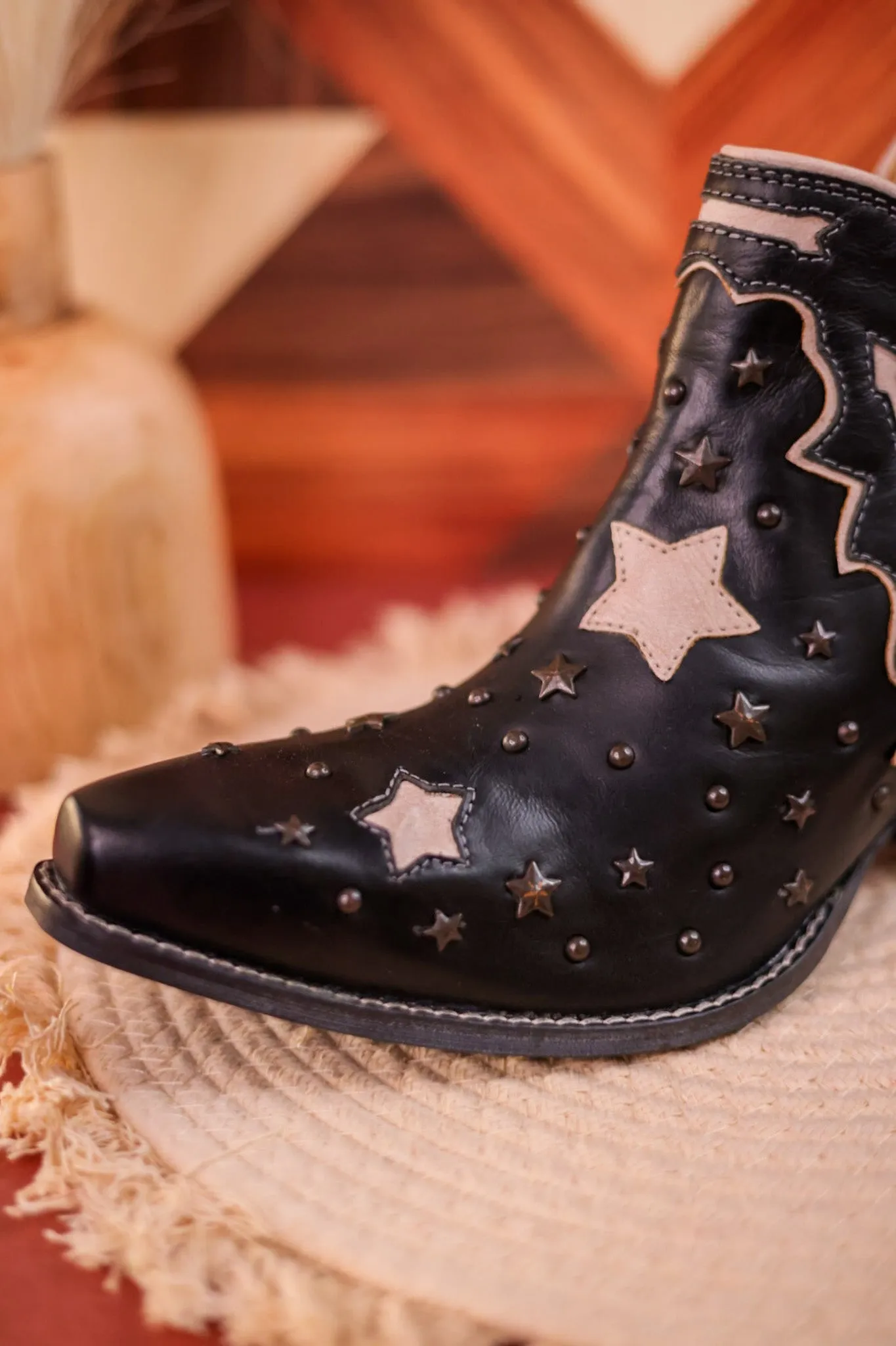 Lone Star Sky Split-Top Leather Boots