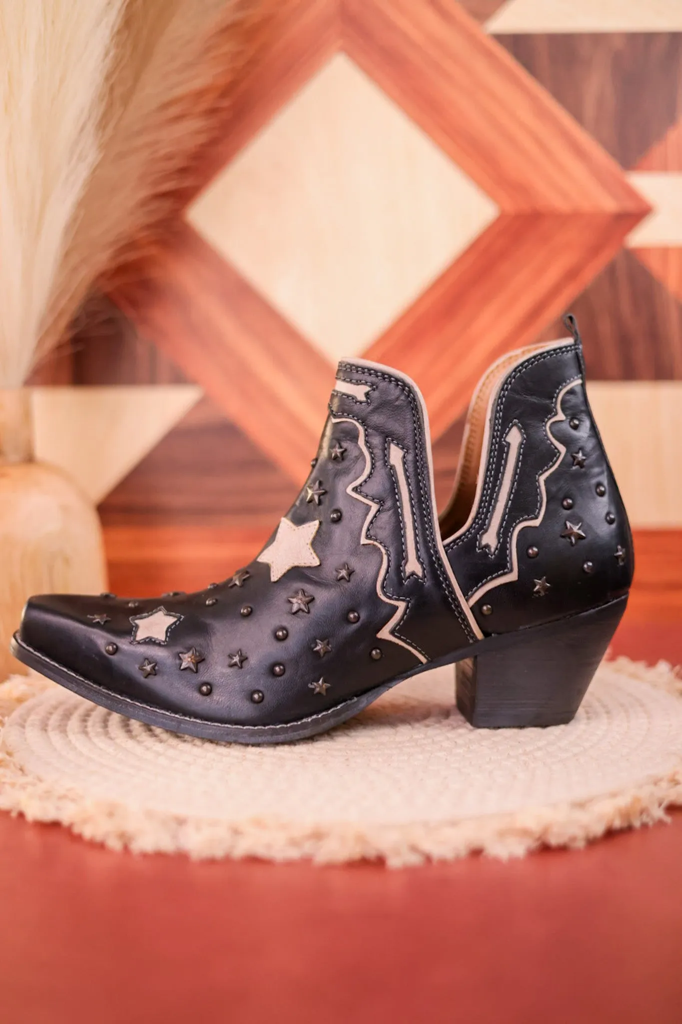 Lone Star Sky Split-Top Leather Boots