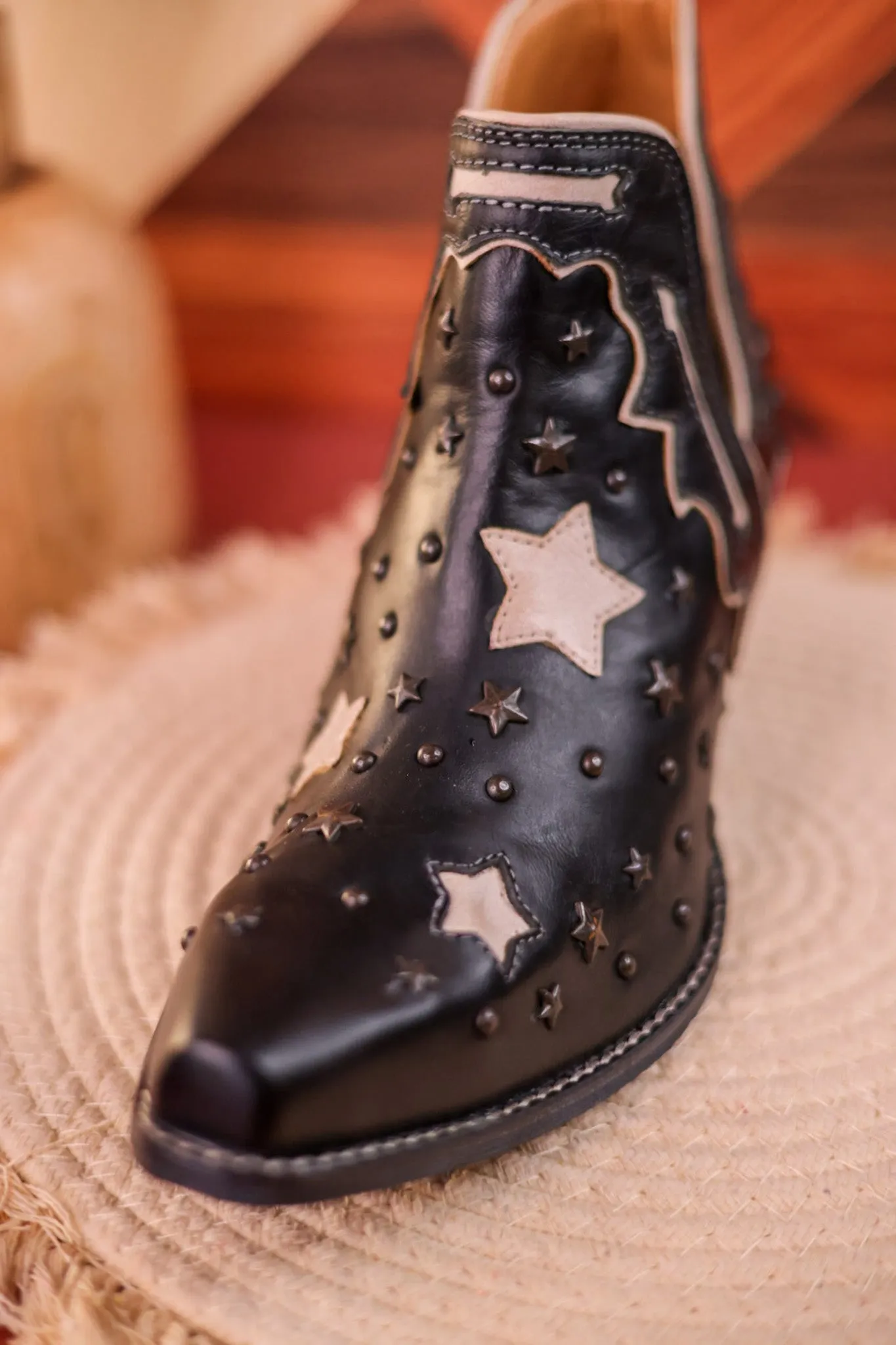 Lone Star Sky Split-Top Leather Boots