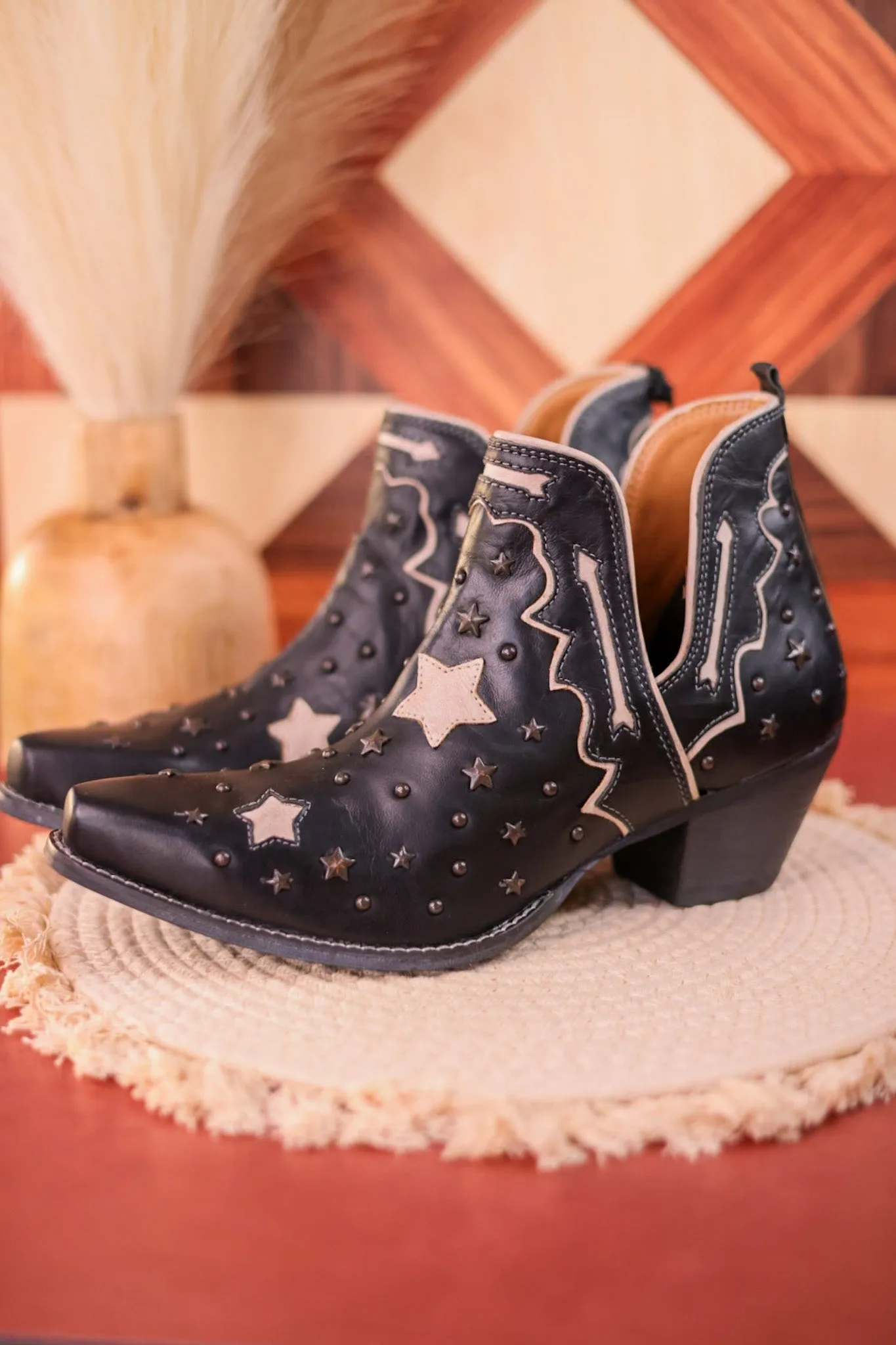 Lone Star Sky Split-Top Leather Boots