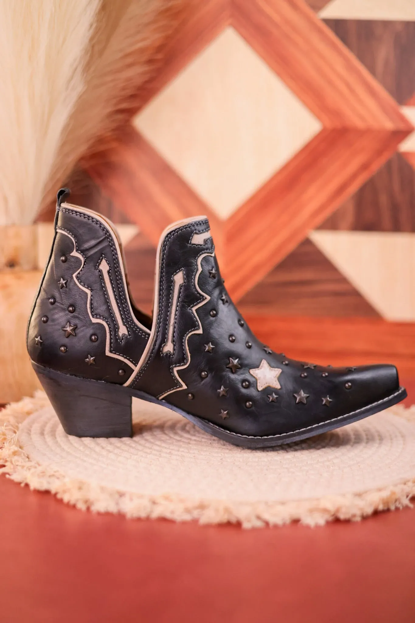 Lone Star Sky Split-Top Leather Boots