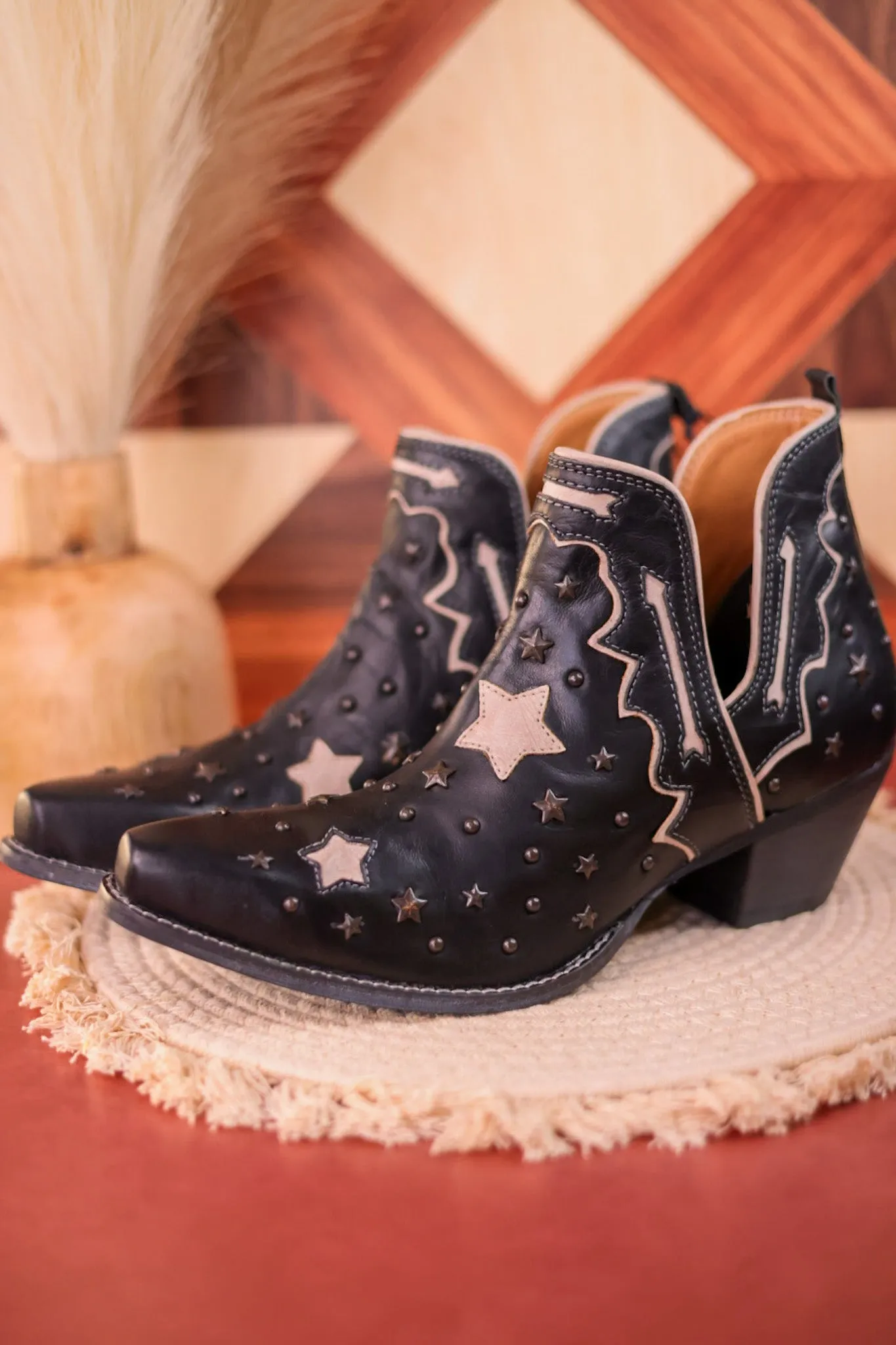 Lone Star Sky Split-Top Leather Boots