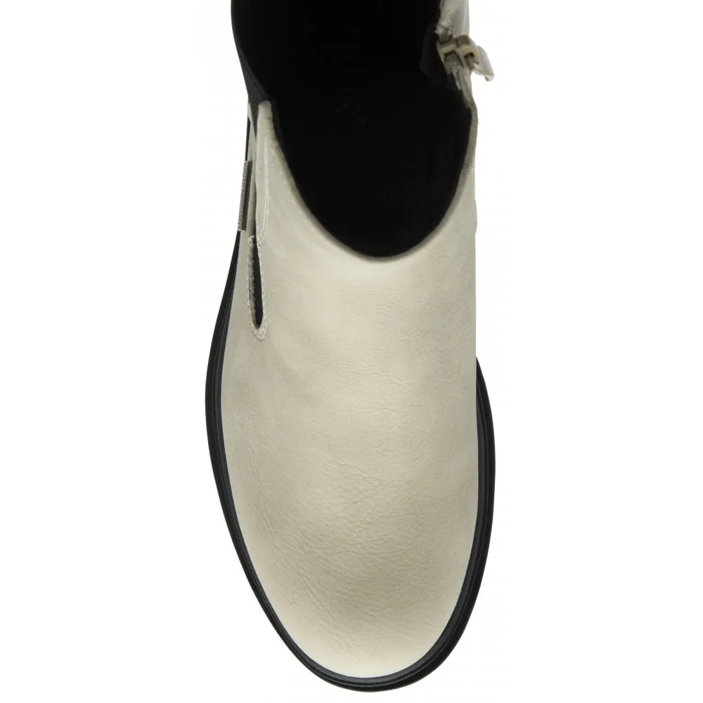 Lotus Boot ULB388 Monty Waterproof Chelsea Style Ankle Boot WHITE