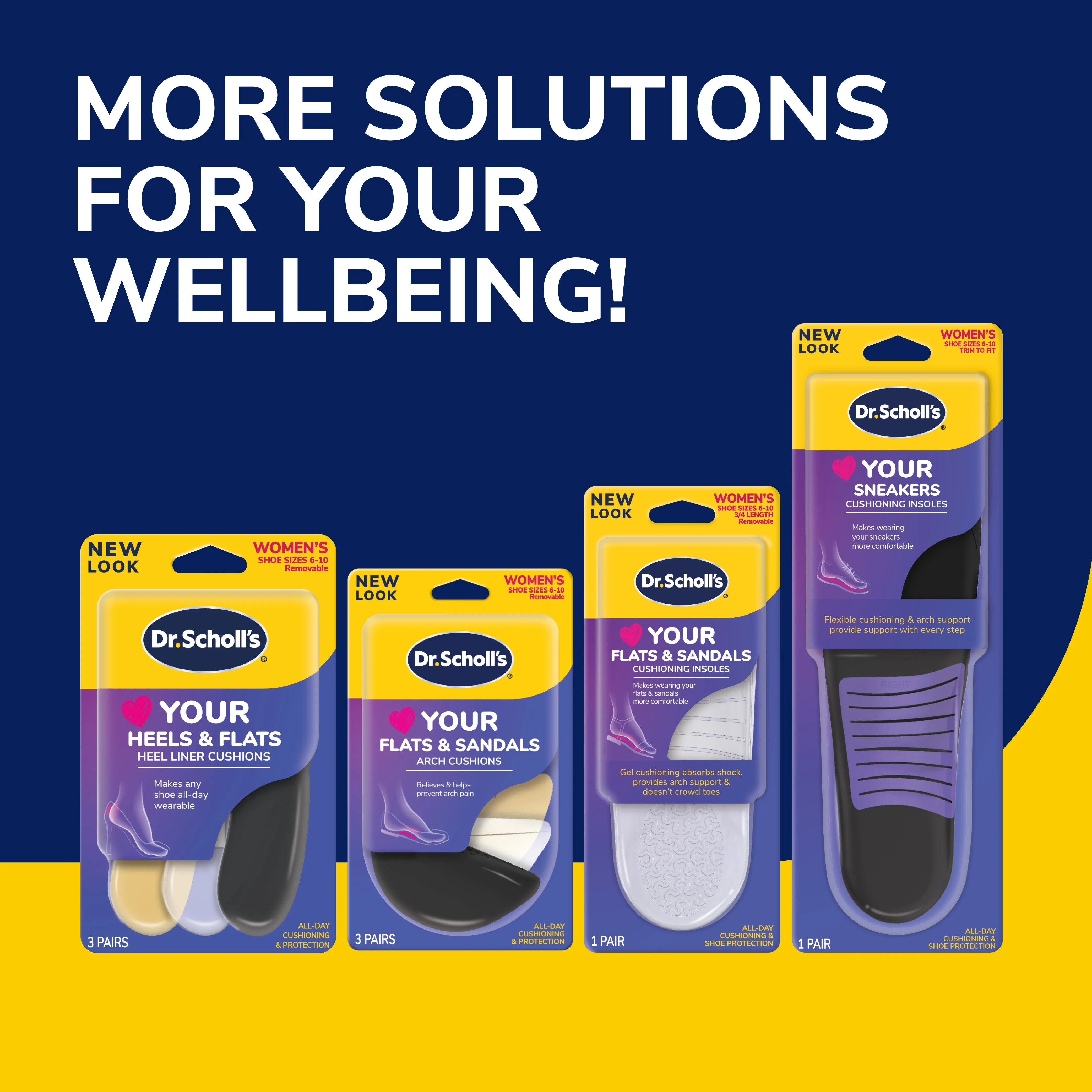 Love Your HEELS & WEDGES 3/4 Length Insoles