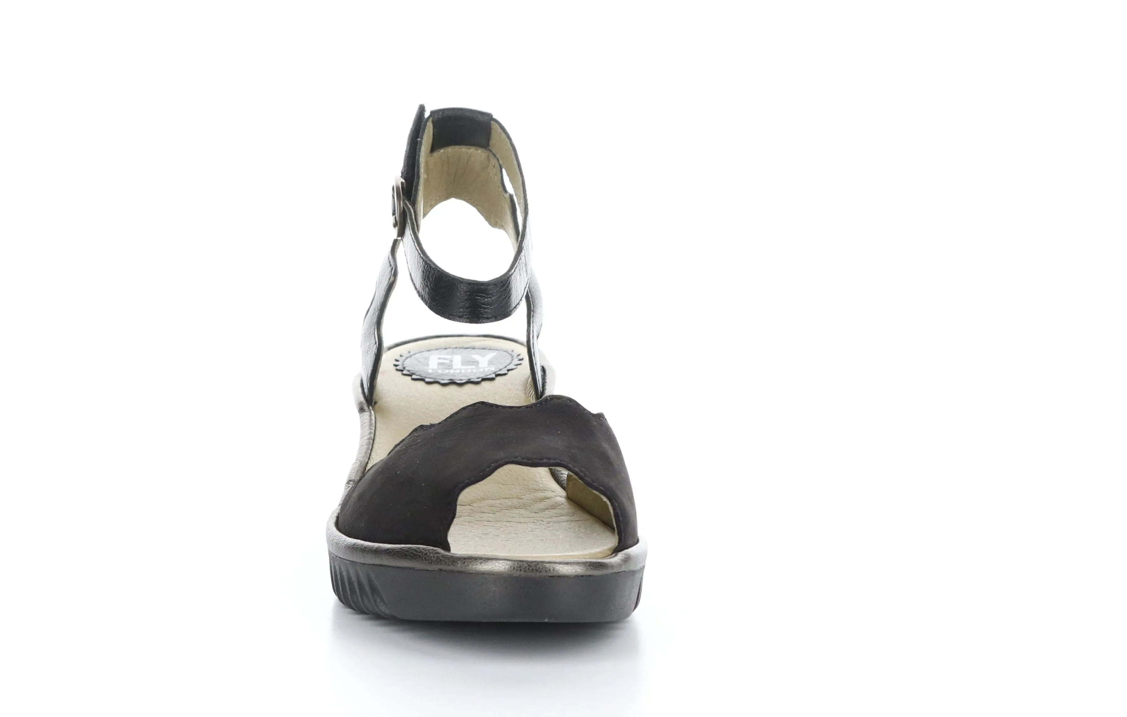 LUME319FLY Cupido/Mousse/Idra  Black/Black/Bronze Ankle Strap Sandals