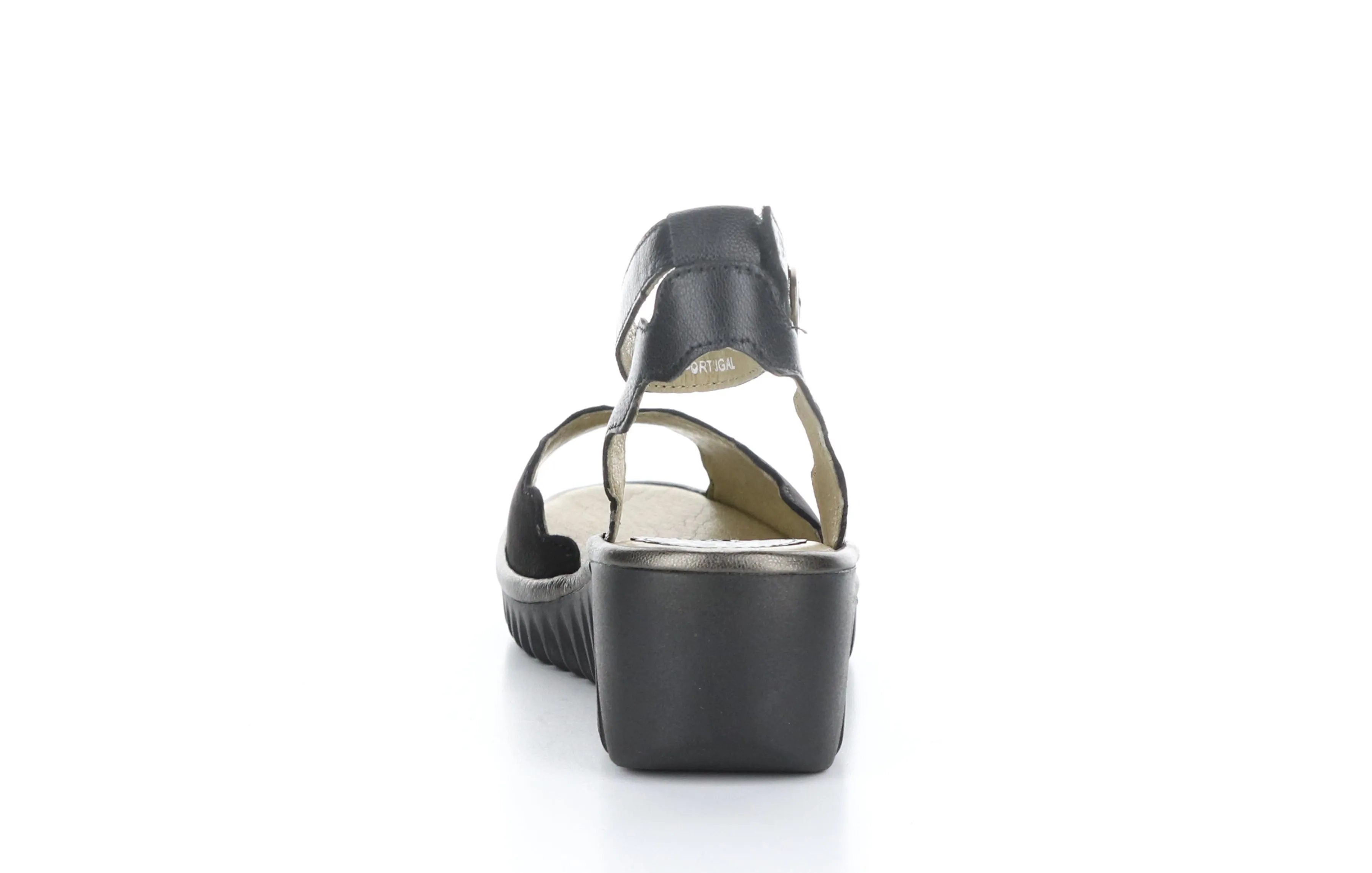 LUME319FLY Cupido/Mousse/Idra  Black/Black/Bronze Ankle Strap Sandals