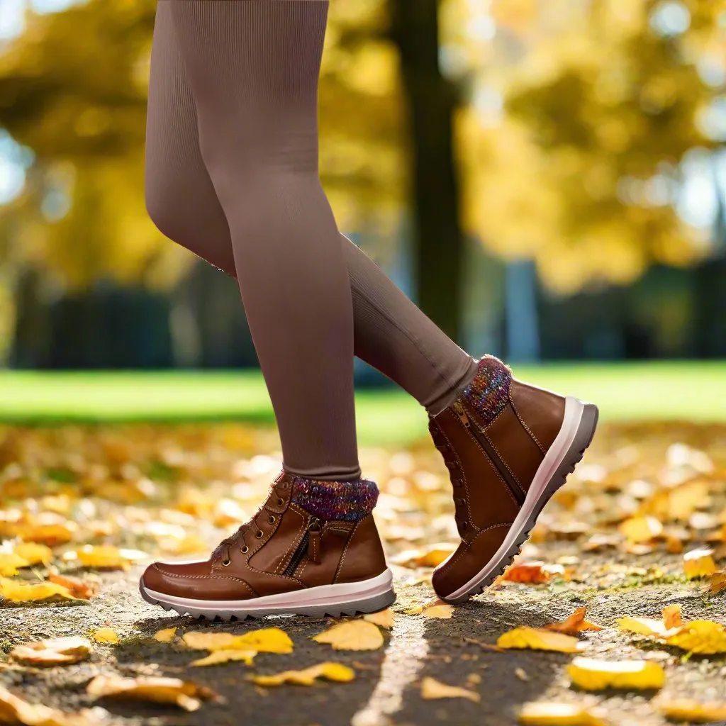 Lunar Buttermere TAN Trainer Style Waterproof Ankle Boot GLB115 BL