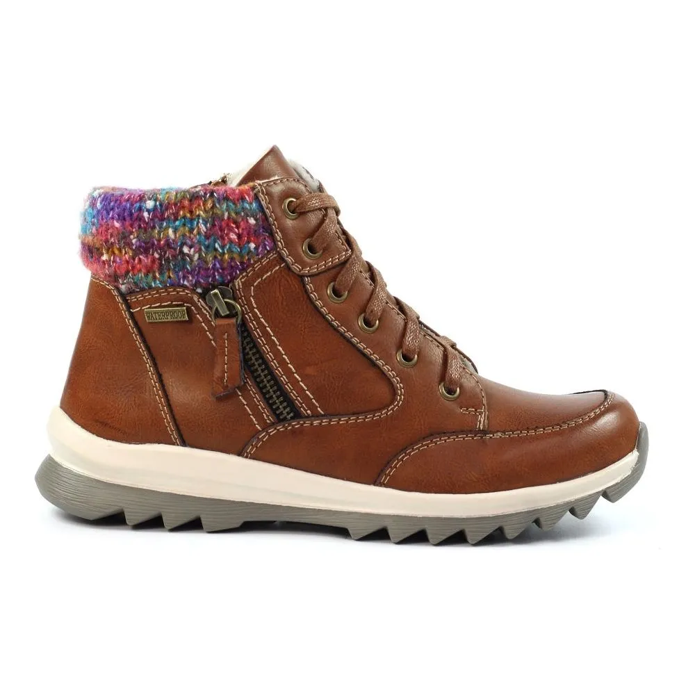 Lunar Buttermere TAN Trainer Style Waterproof Ankle Boot GLB115 BL