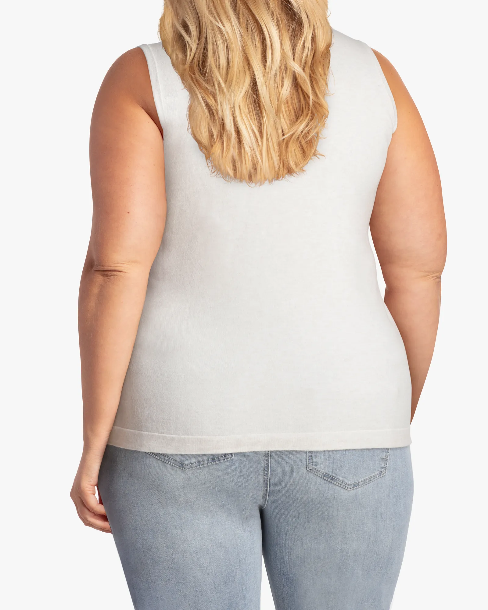 May Sleeveless Turtleneck | Ivory