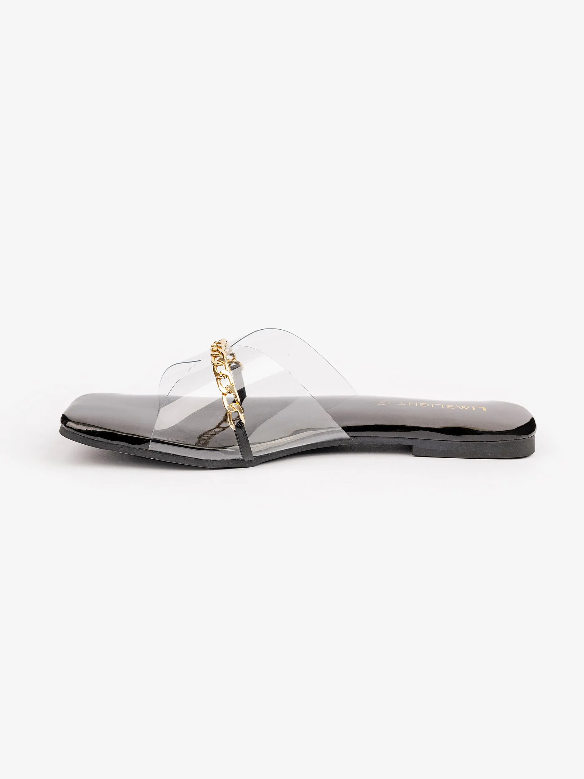 Metallic Chain Flats