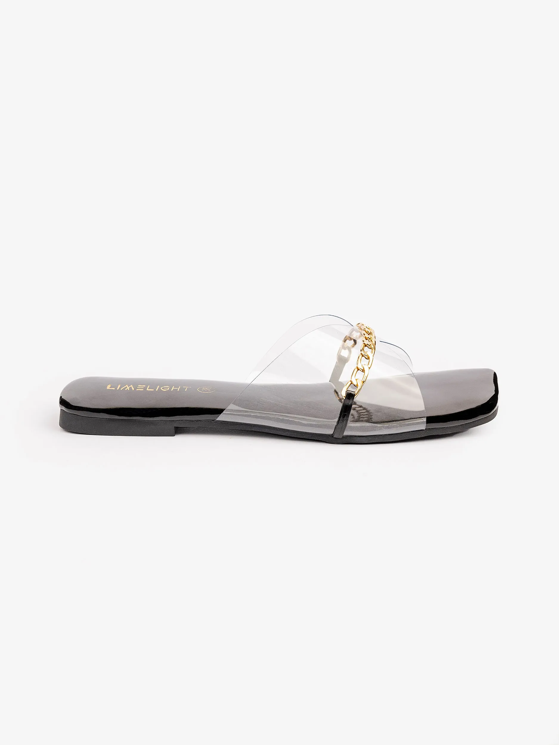 Metallic Chain Flats