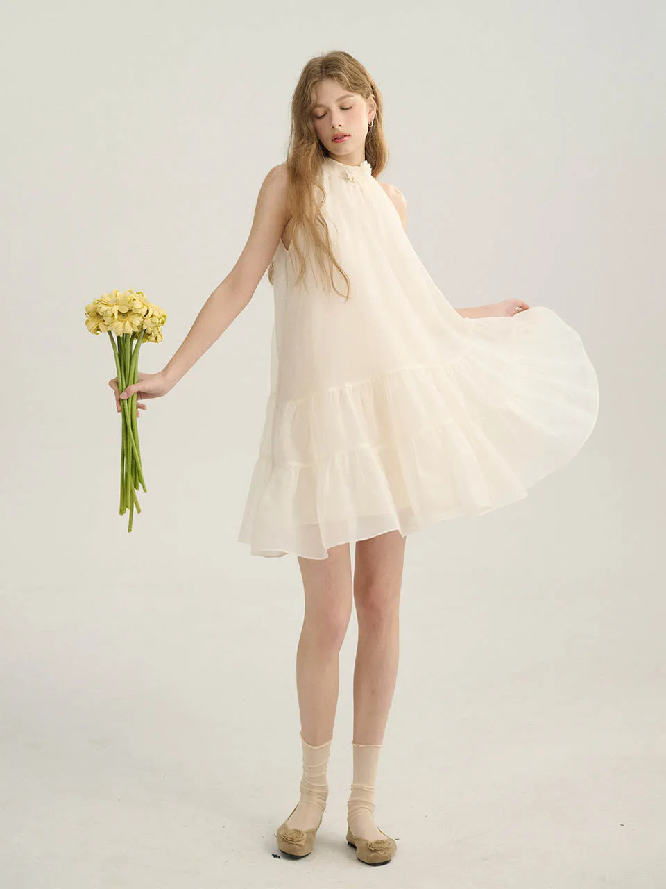 Milk Halterneck mini Dress