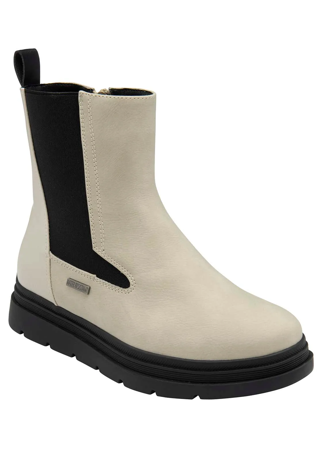 Monty Ladies Waterproof Ankle Boot - Winter White