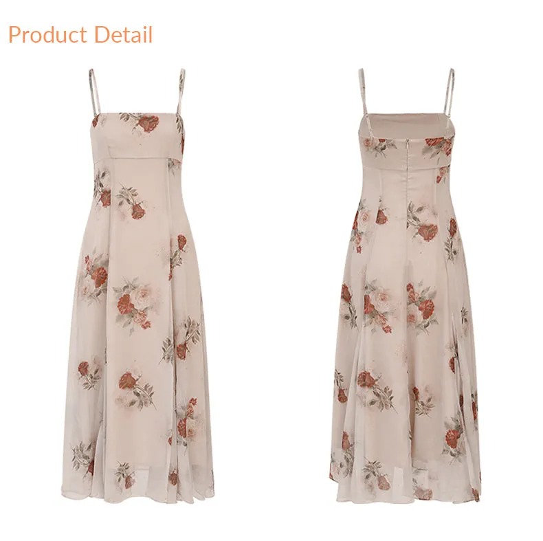 Mute beige long dress