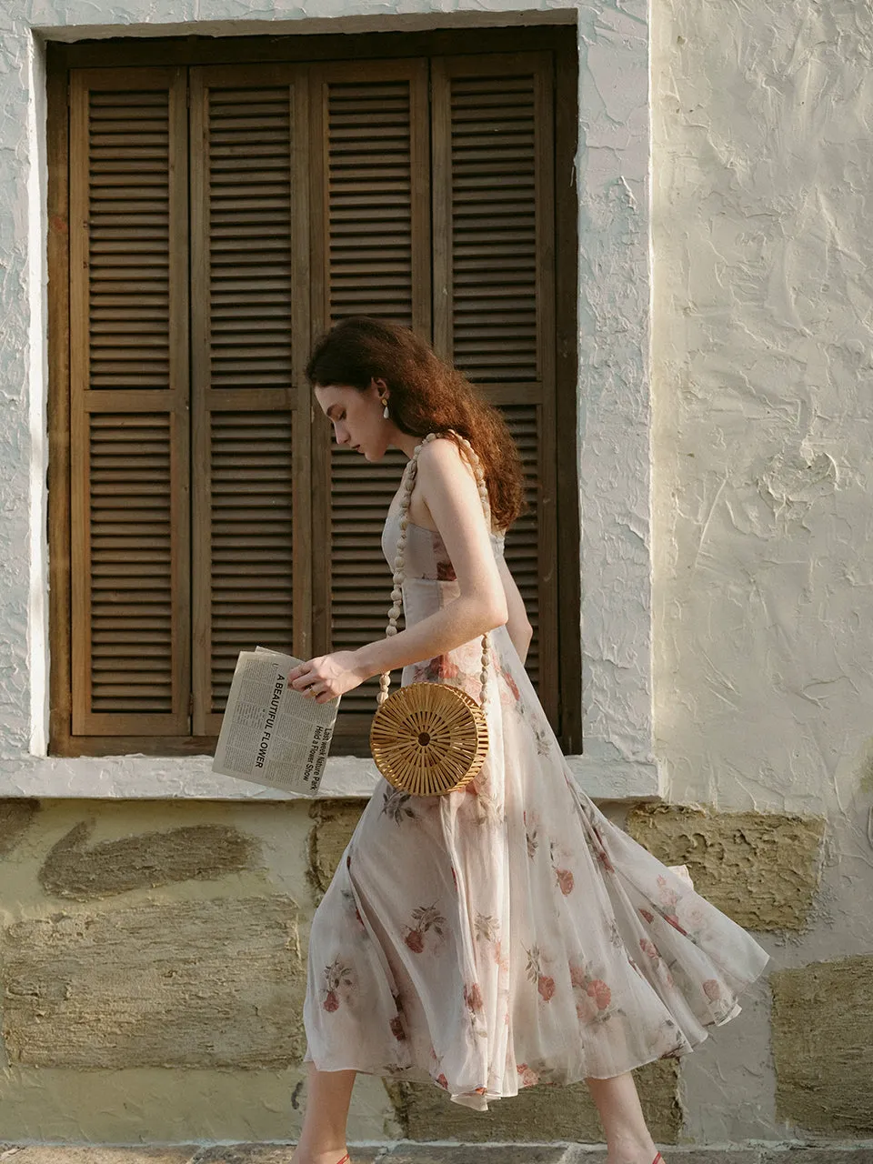 Mute beige long dress