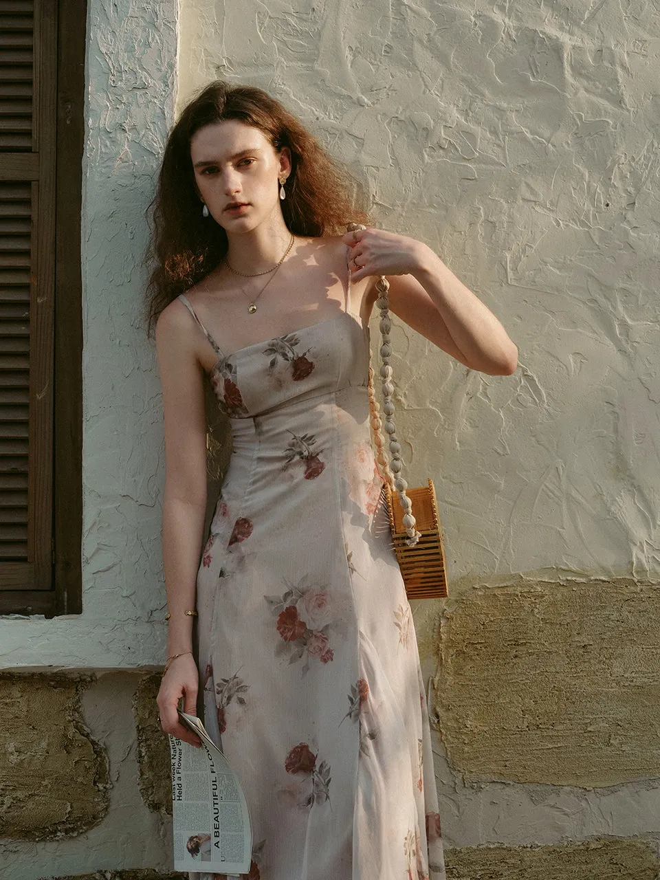 Mute beige long dress
