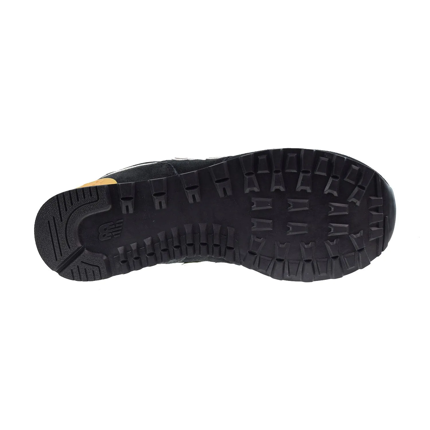 New Balance 574 (Xtra Wide4E) Men's Shoes Black-Orange