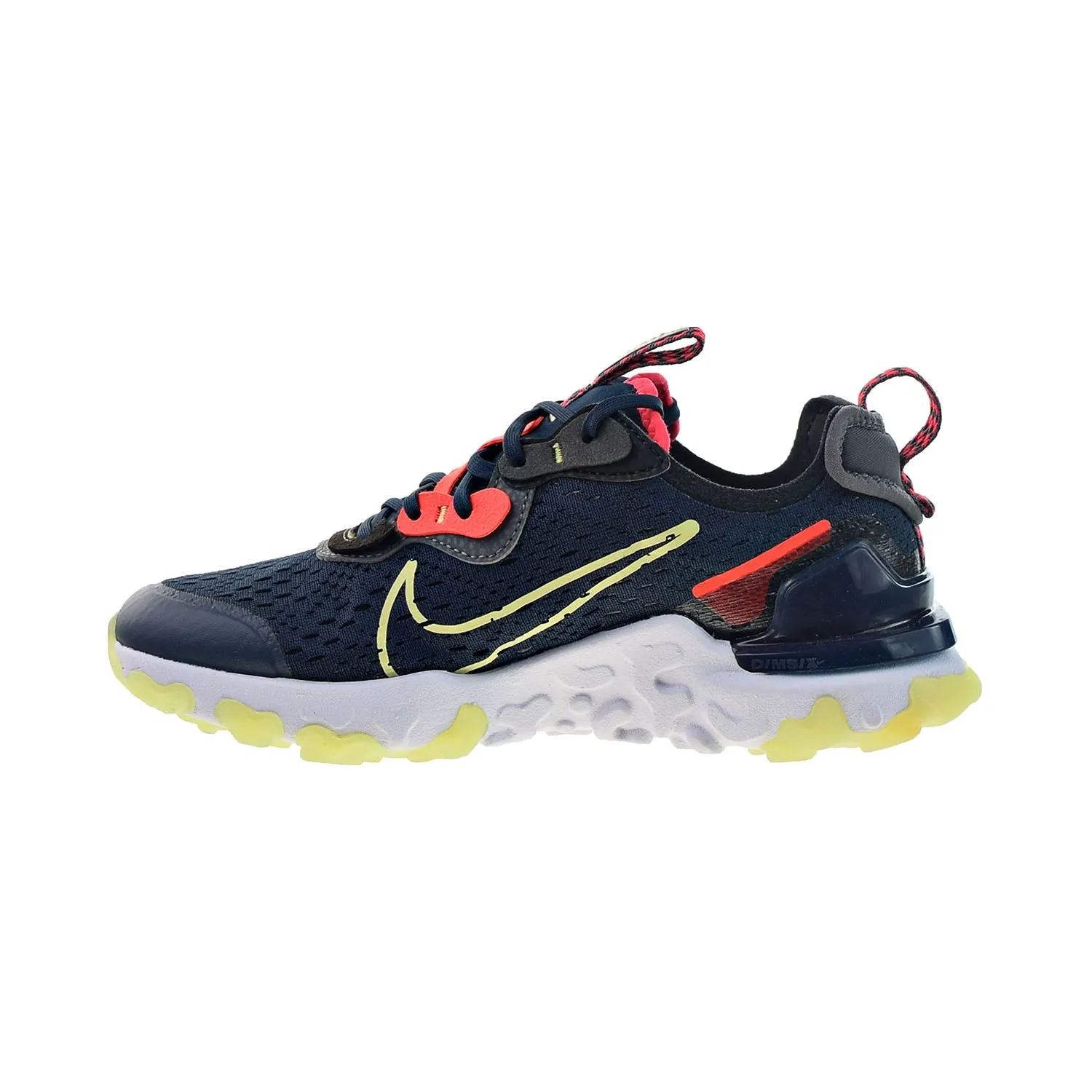 Nike React Vision Big Kids' Shoes Deep Ocean-Limelight-Black